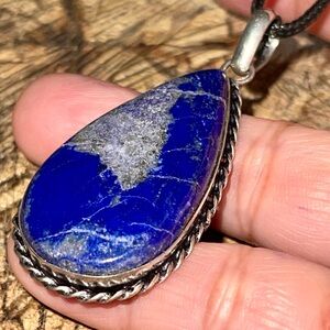 Lapis Lazuli Crystal Pendant 2”